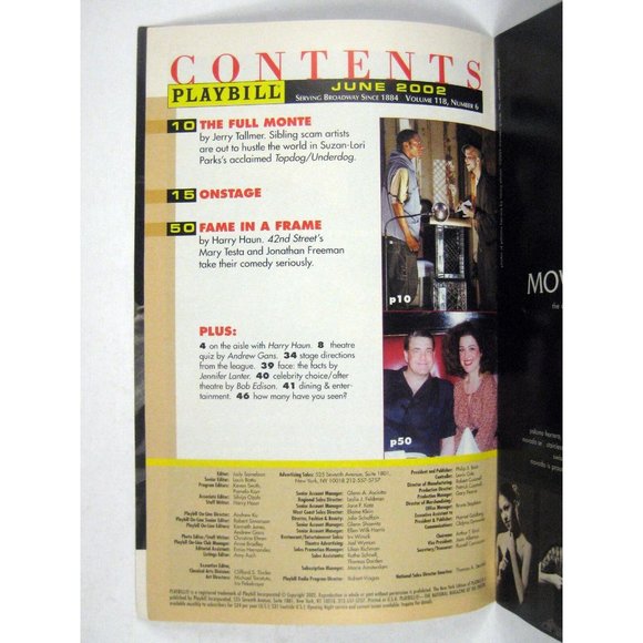 Oklahoma Playbill June 2002 Gershwin Theatre Patrick Wilson Andrea Martin - Picture 3 of 8